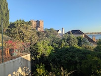 View of Sé de Lisboa from the patio
