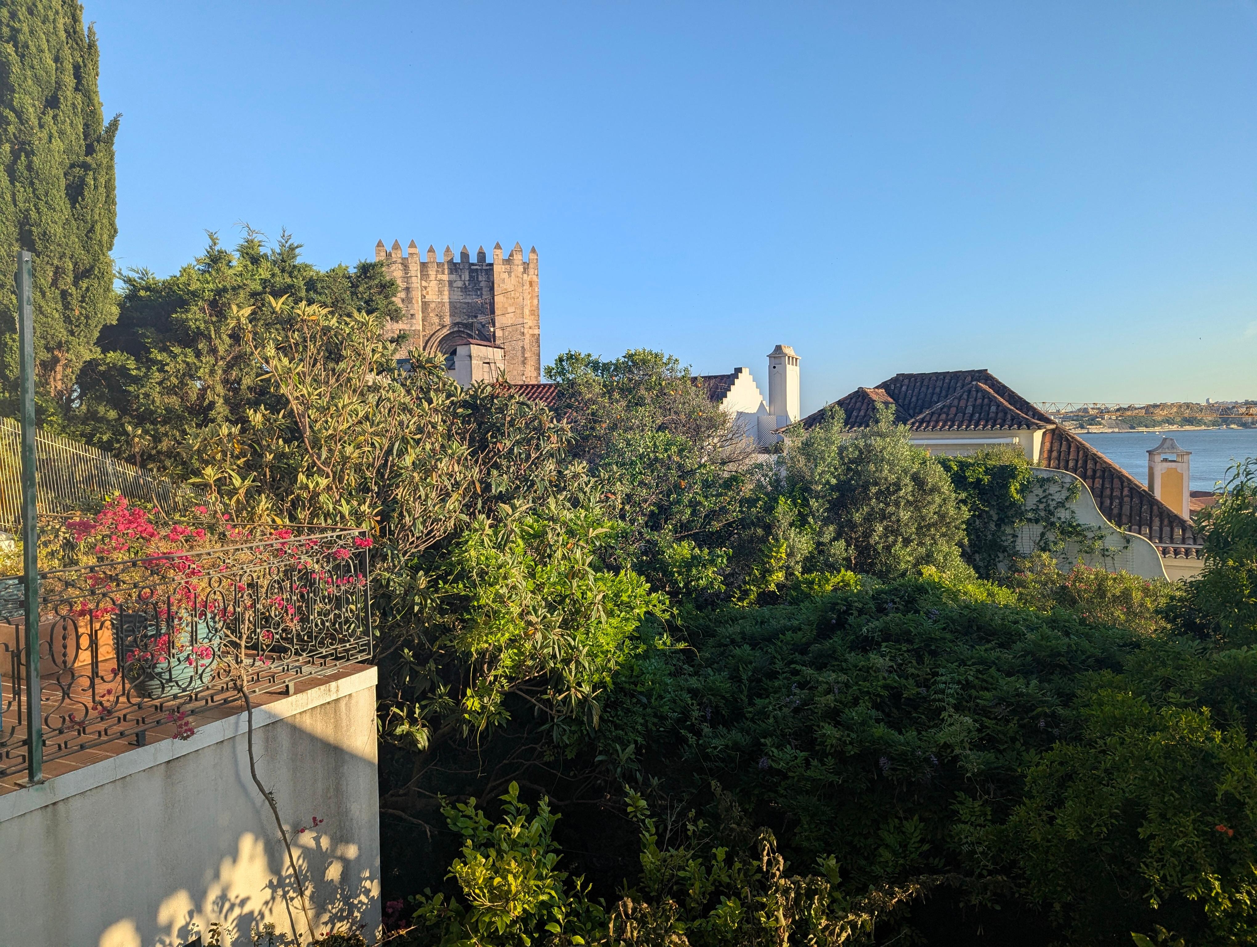 View of Sé de Lisboa from the patio