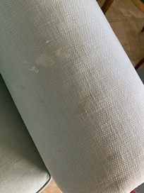 Stains and dried food/liquid on arm chair