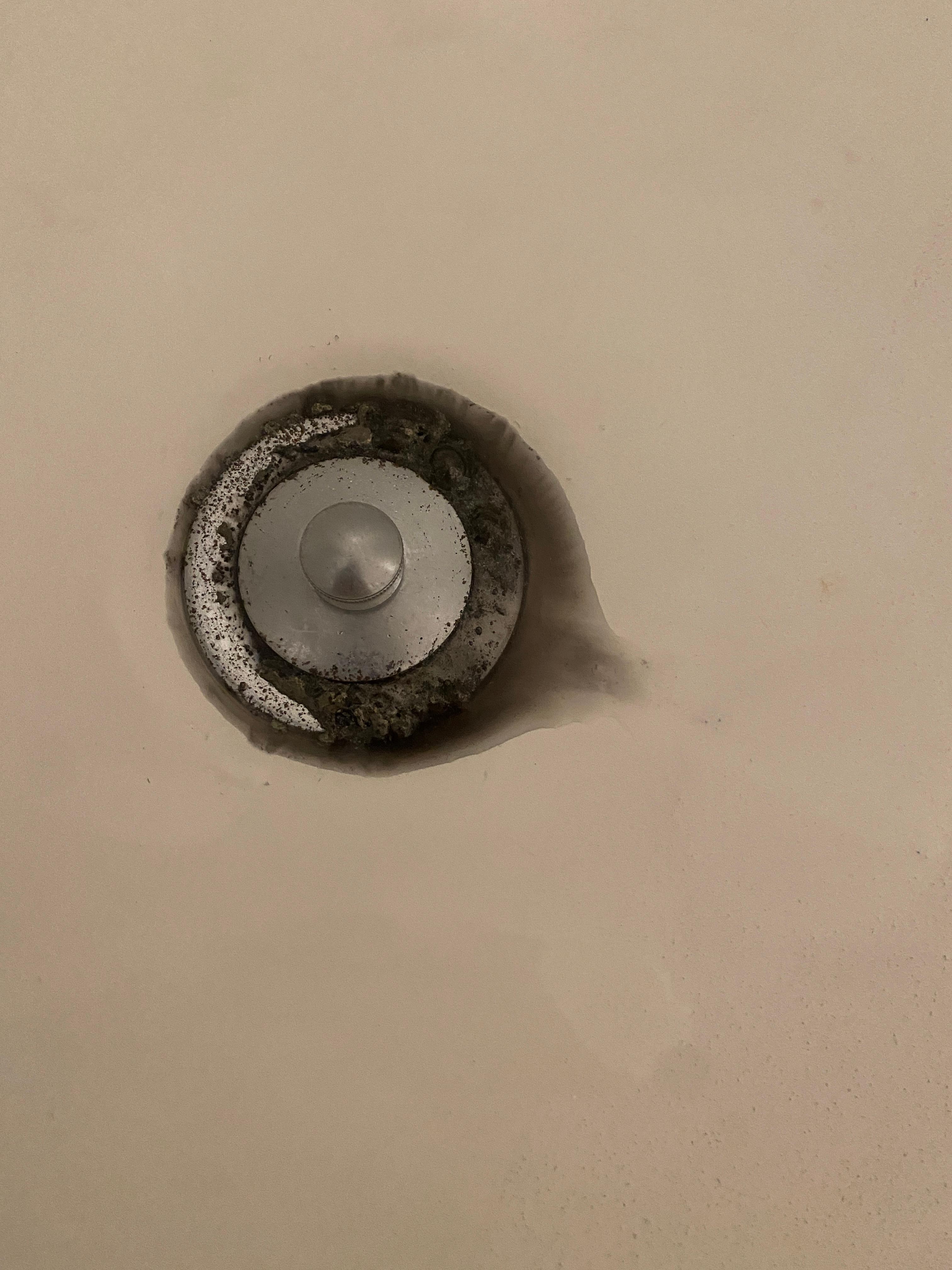 This is the situation in the bath tub.