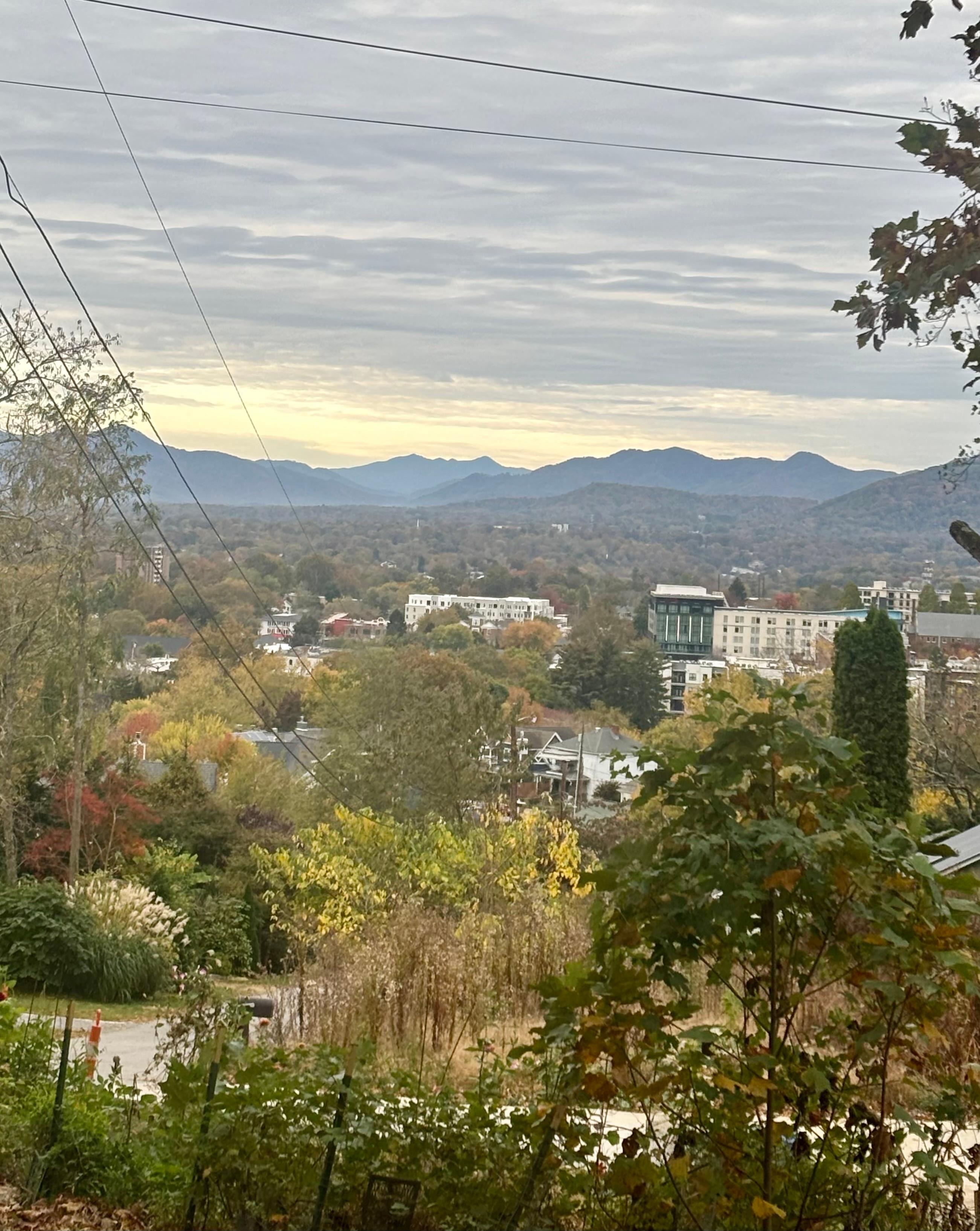 Mountain View over Asheville.