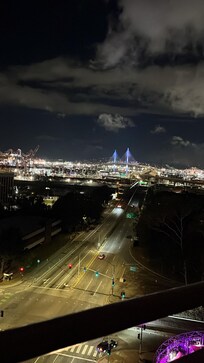 view from the balcony