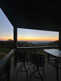 Nice porch to sit and watch the sunrise or the clouds coming and going