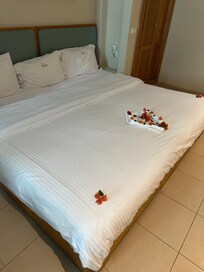 Standard double room. Huge bed.