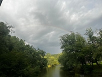 Topped off with a beautiful rainbow.