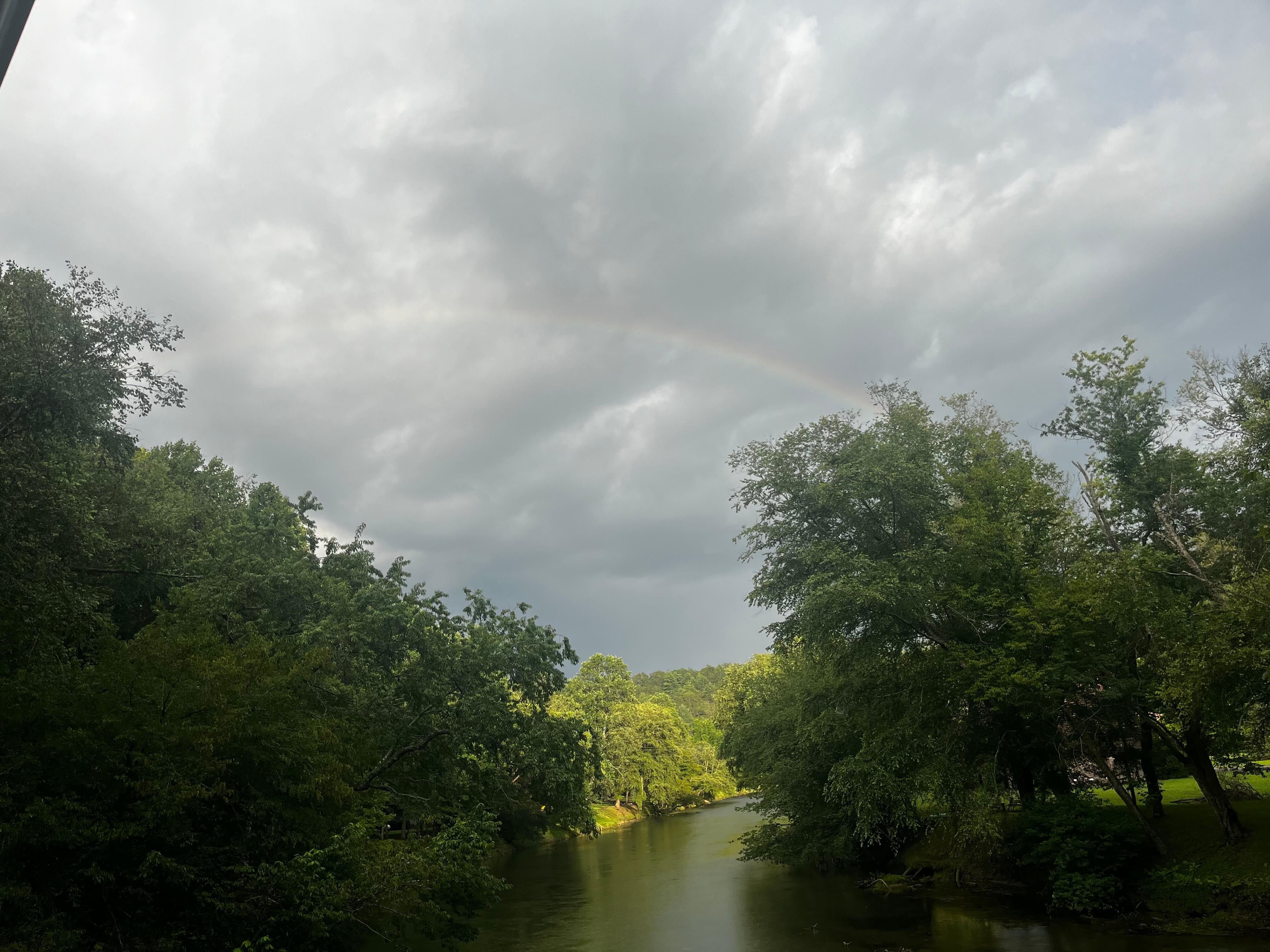 Topped off with a beautiful rainbow. 