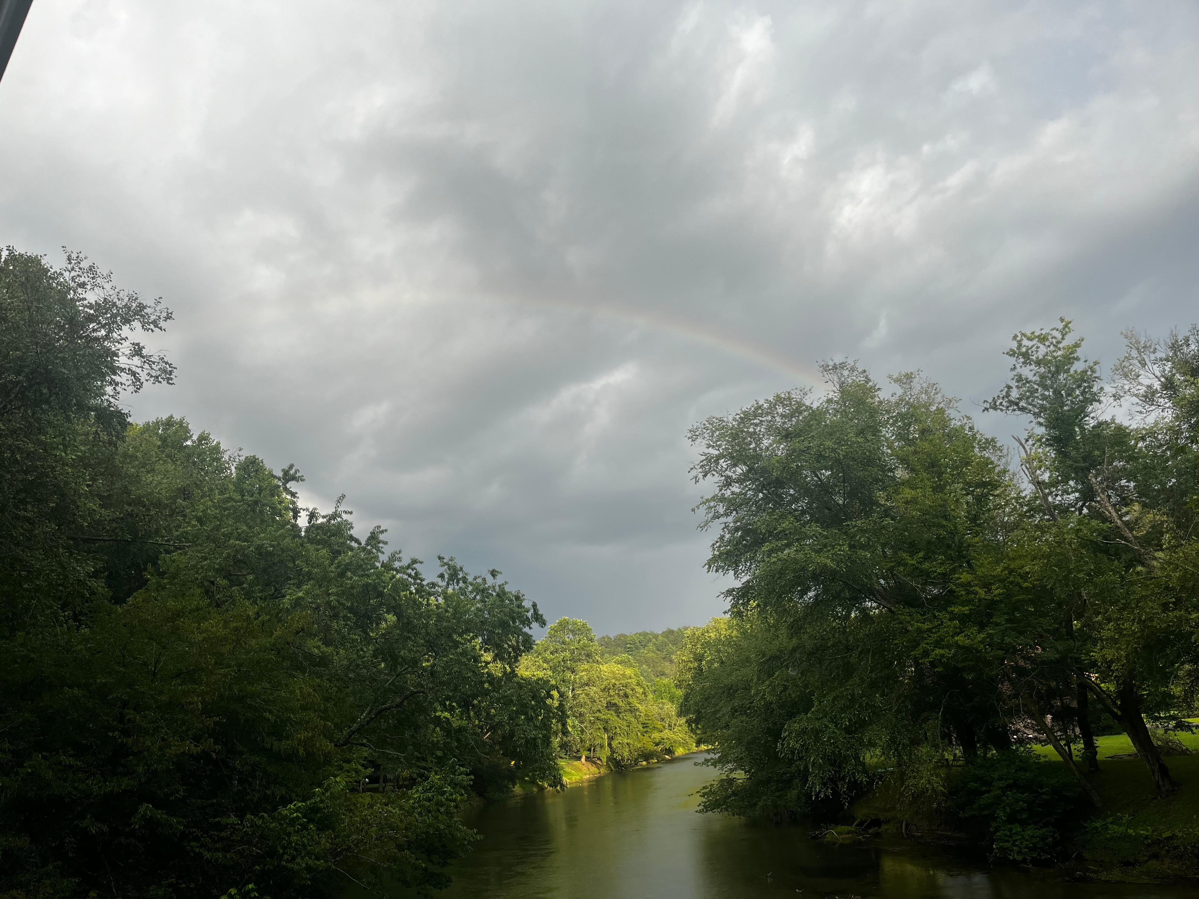 Topped off with a beautiful rainbow.