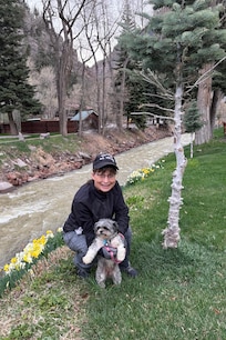 This was part of the river across the road from our place - bonus: dog friendly!