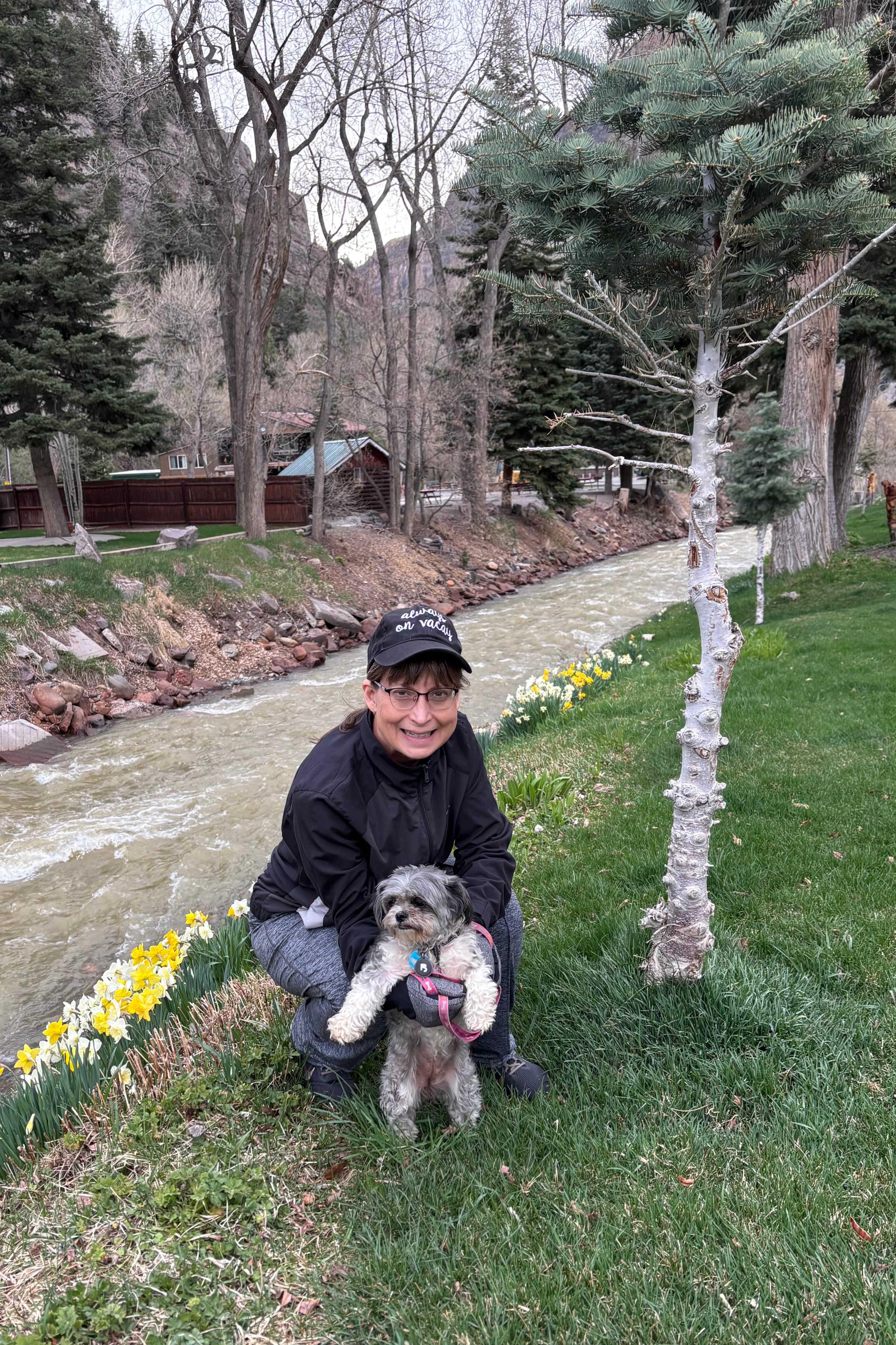 This was part of the river across the road from our place - bonus: dog friendly!