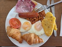 Breakfast from the restaurant