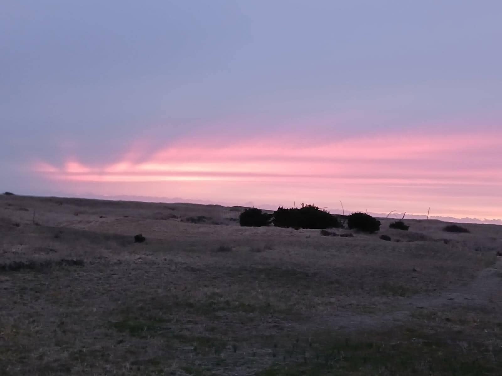 Sunset from the hot tub. 