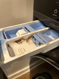 Slimy detergent dispenser.