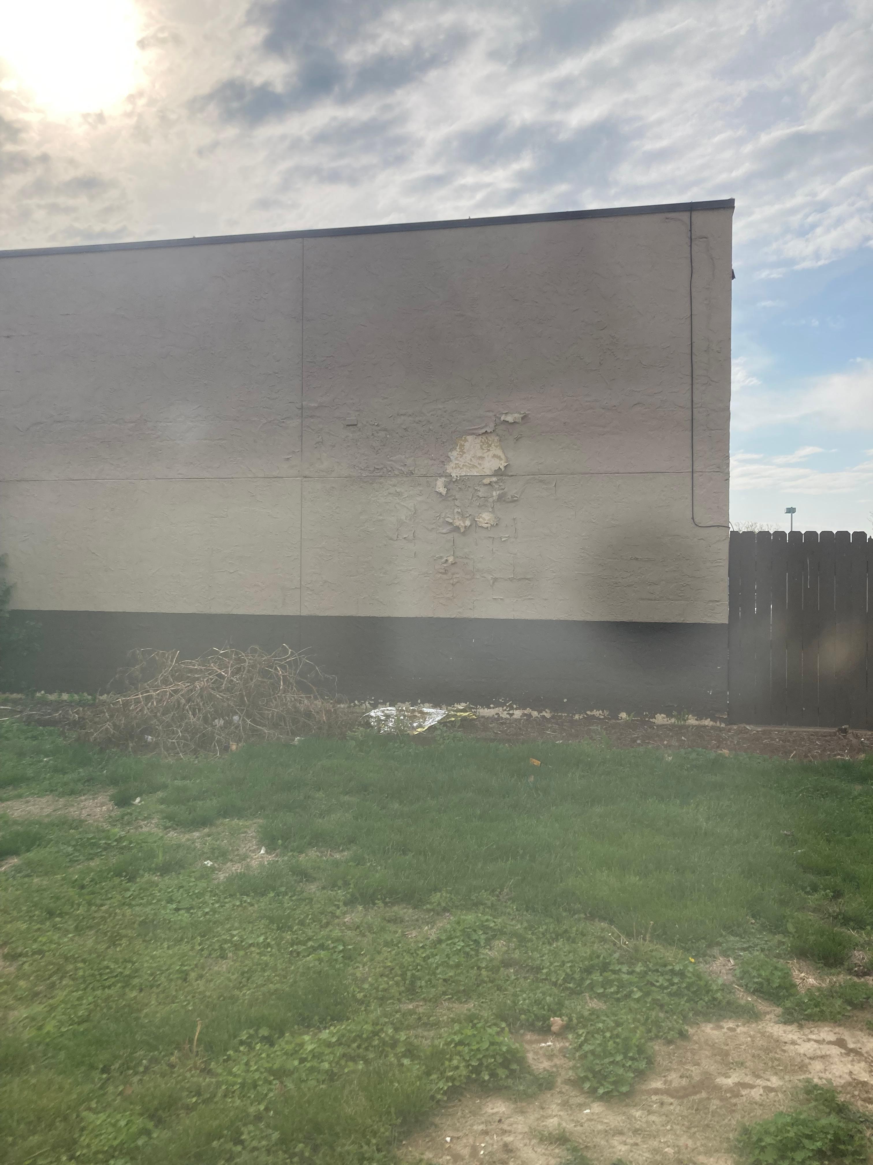 This is the property from outside our window.