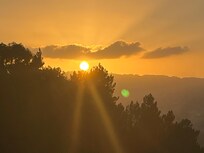 Gorgeous sunset from the balcony