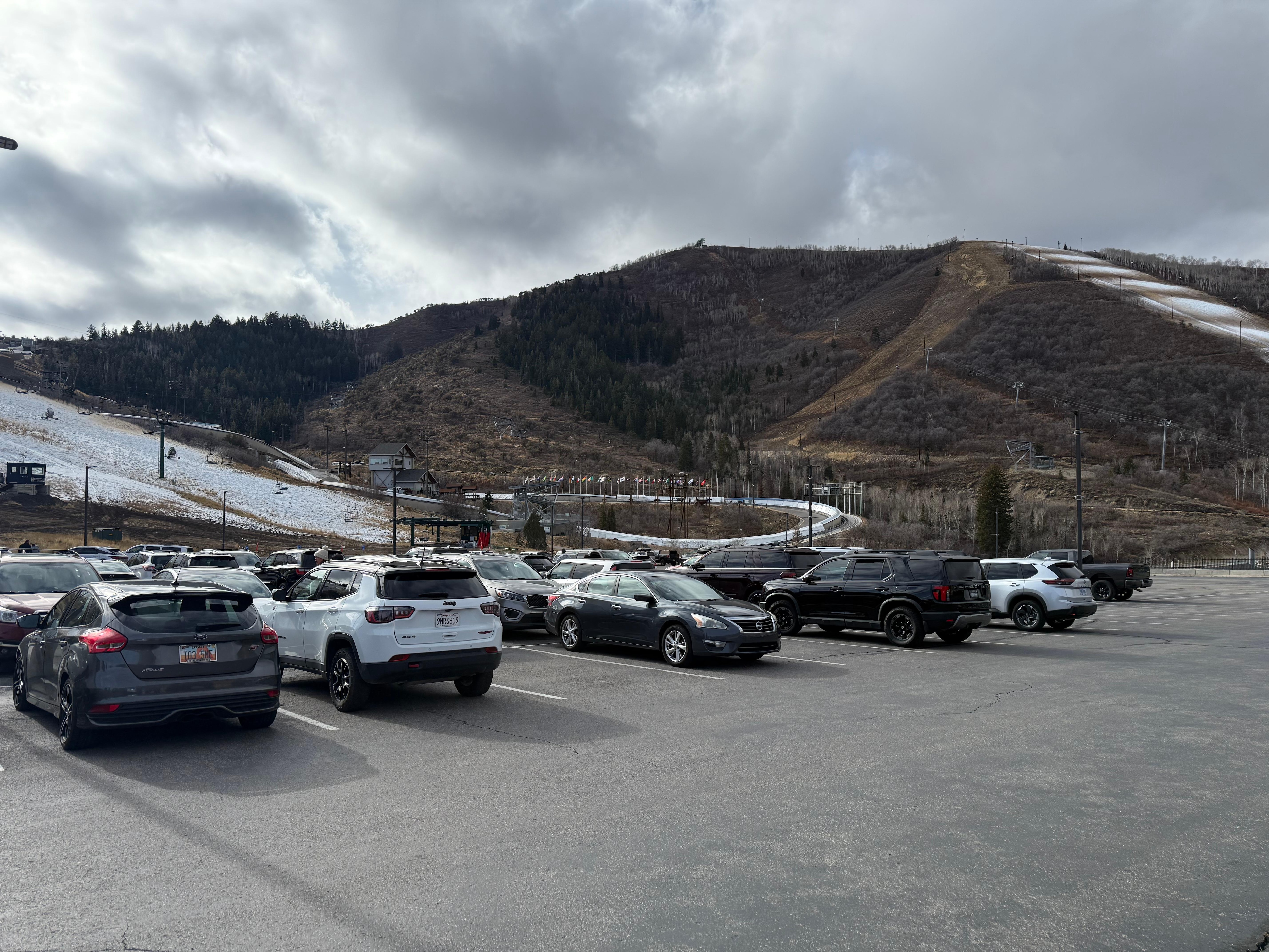 We drove up to the mountains visible from the back porch