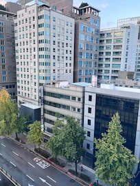 部屋から見下ろした街並み