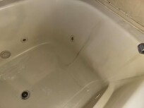 Mold and something else in the tub?