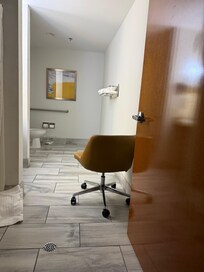 Used office chair in bayhroom