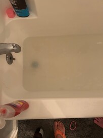 Clogged tub drain
