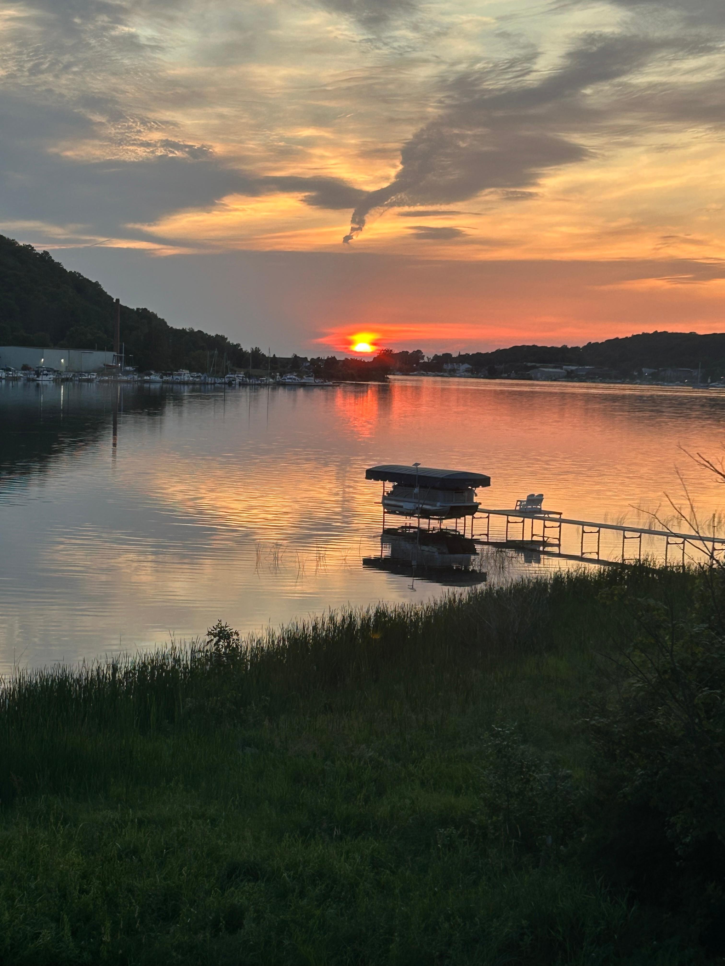 Just one of the beautiful sunsets from your house.