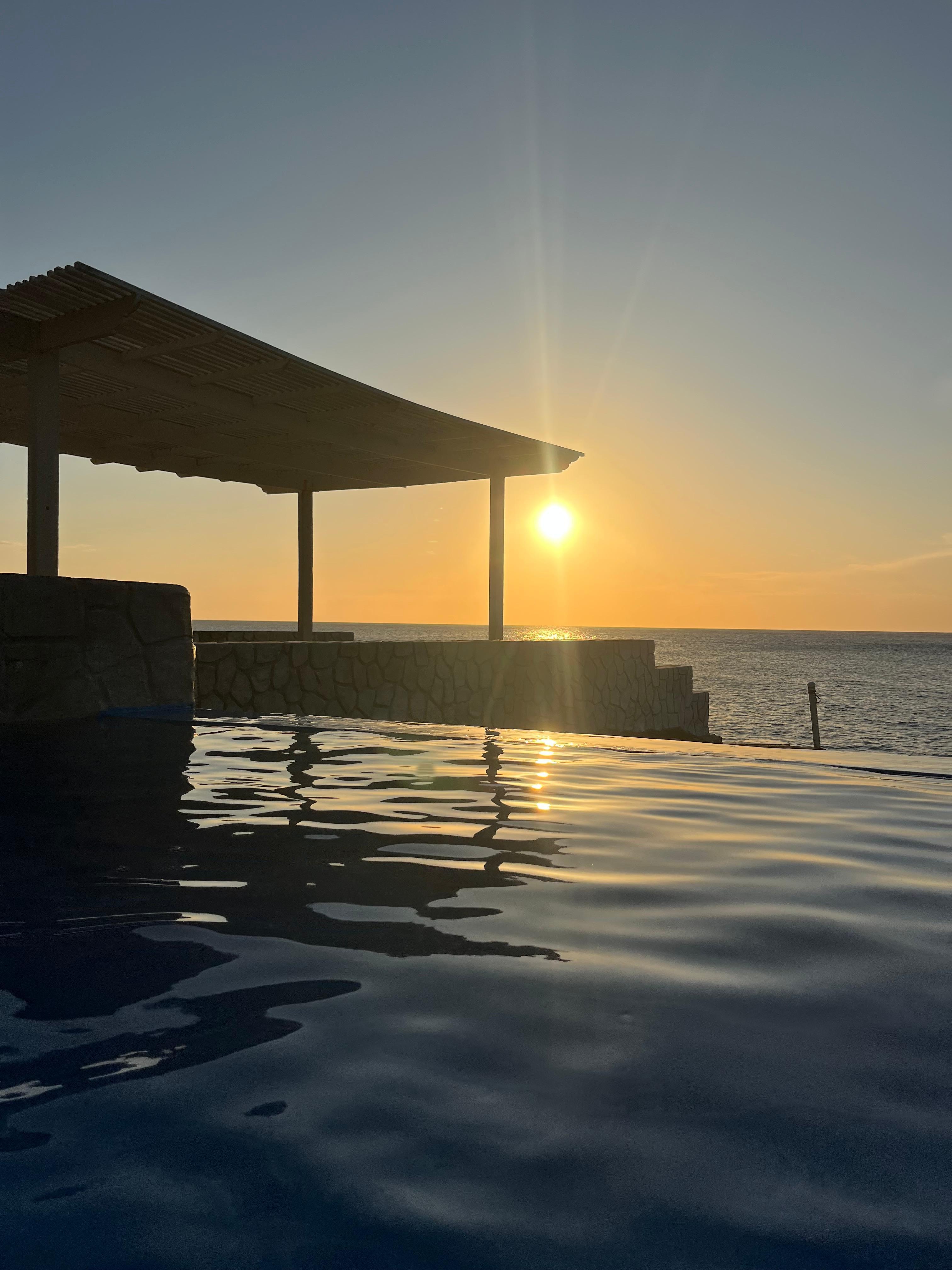 Loved watching the sunset from the infinity pool!