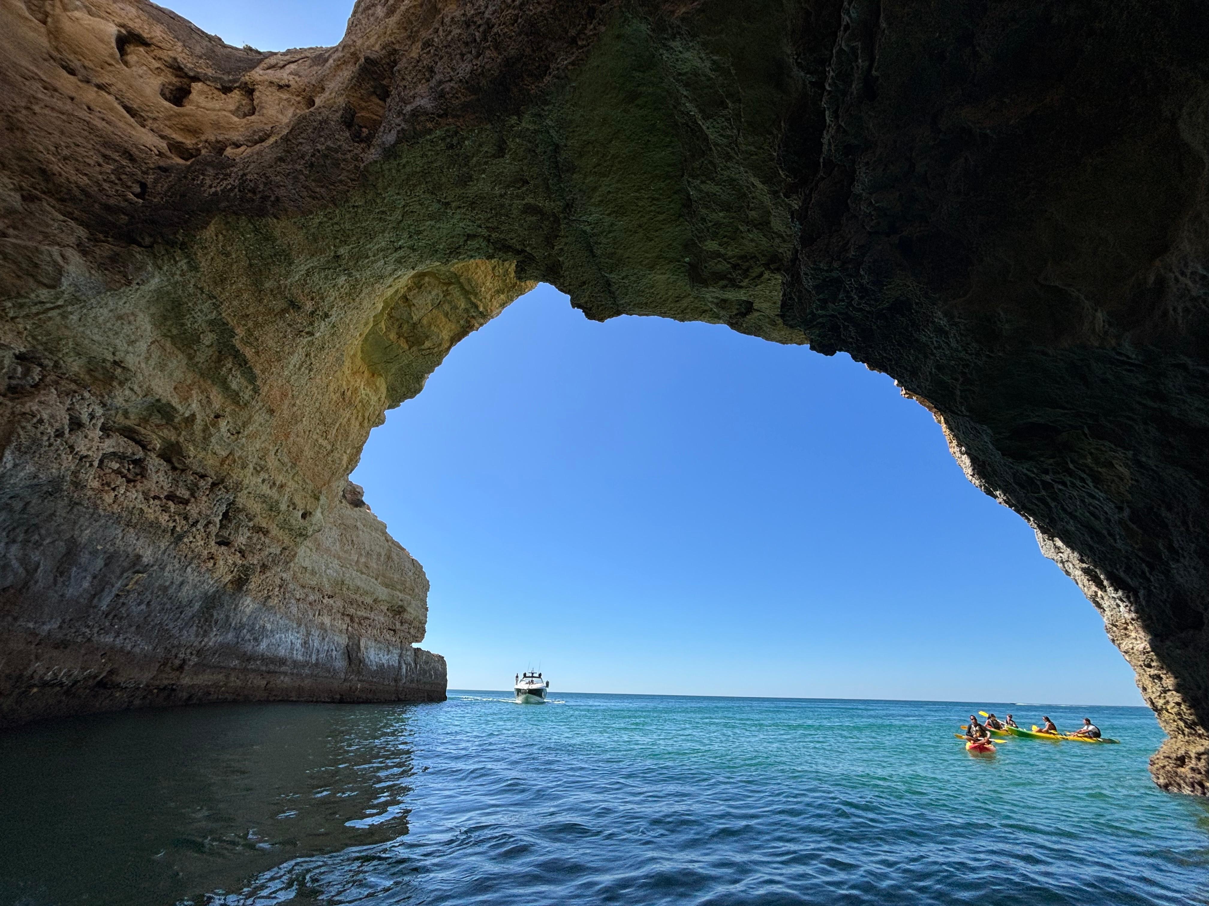 Boat trip to see caves