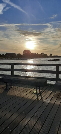 Abendspaziergang auf der Seebrücke