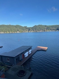 View off of the deck - boat house