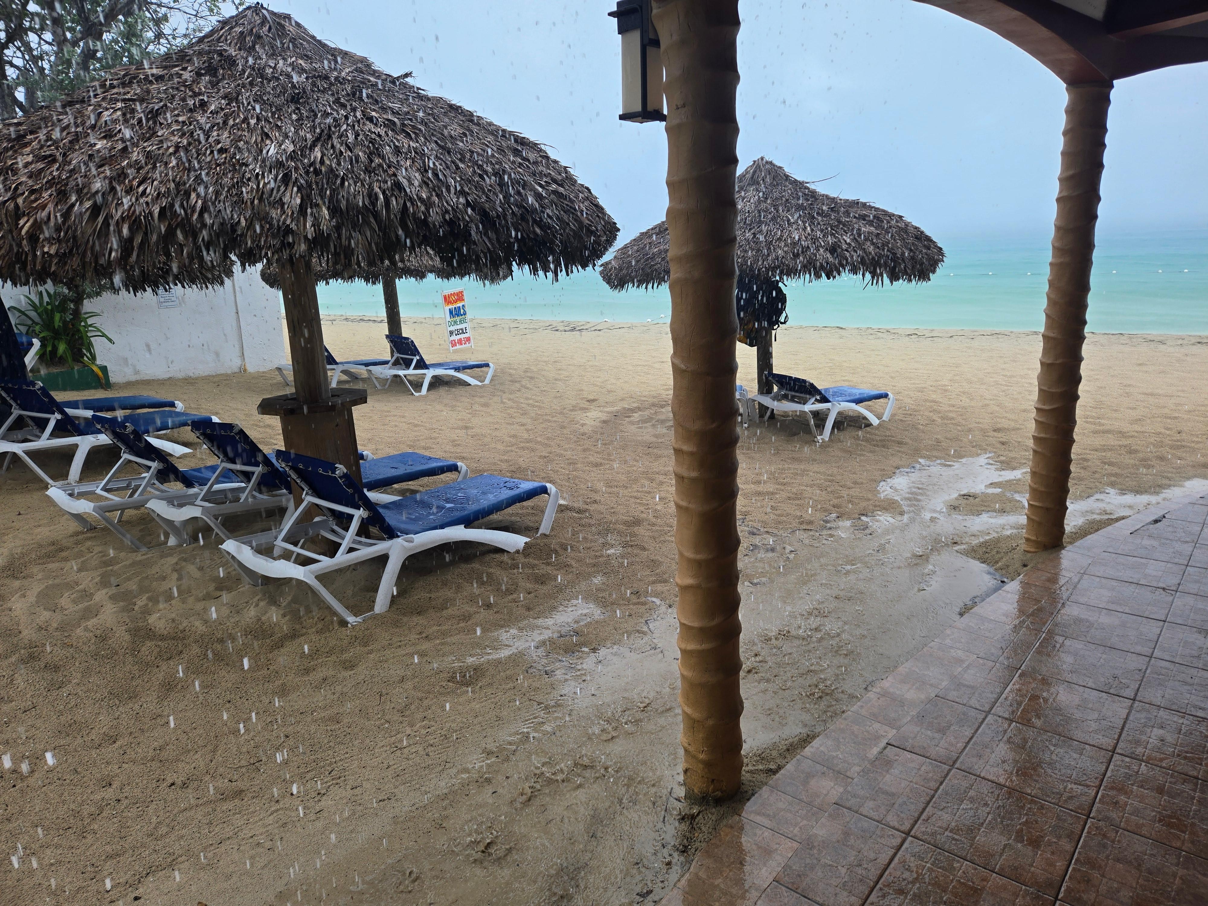 Four groups of guests can enjoy these umbrellas. Be the first at the beach if you want to use it.