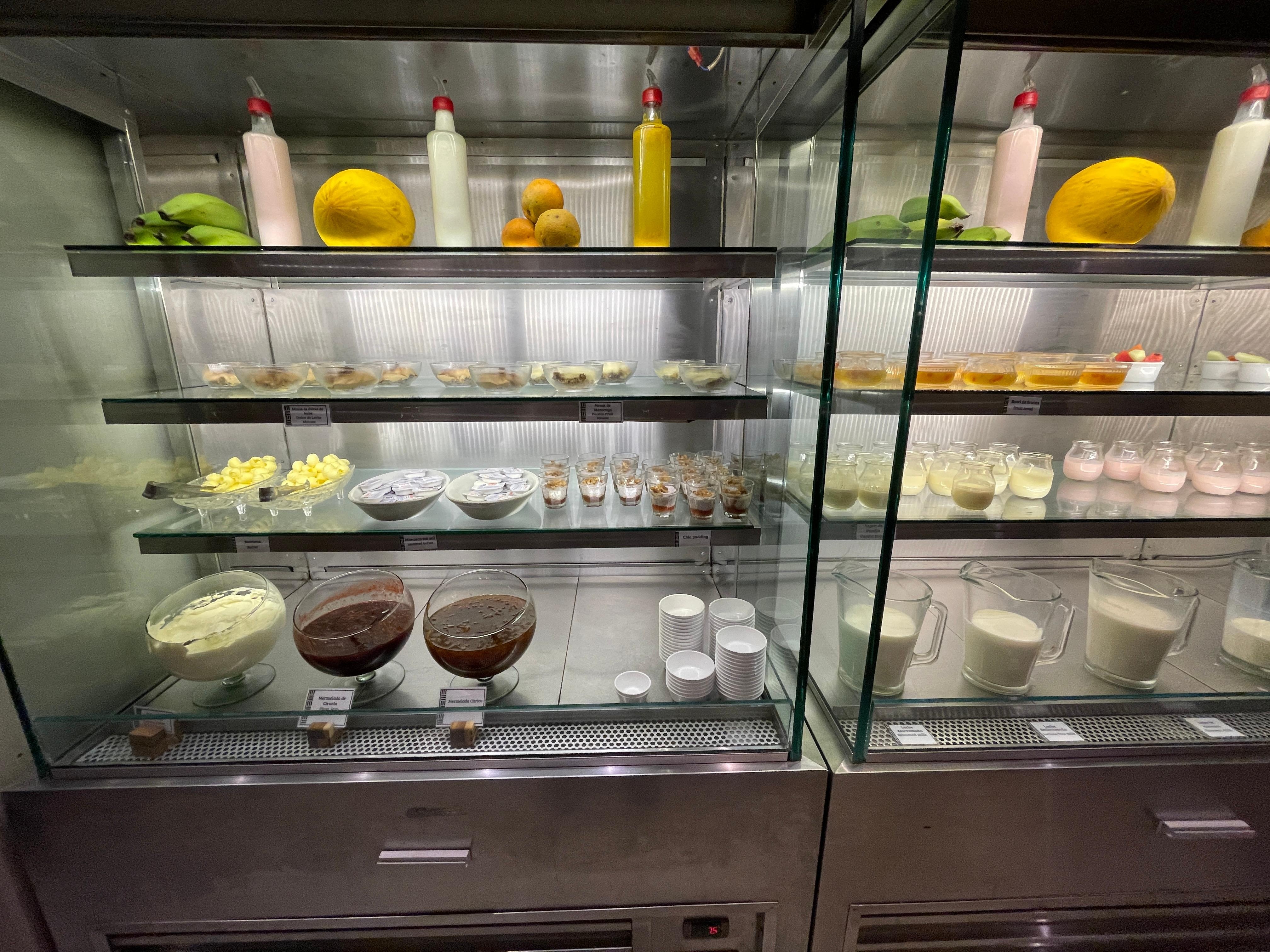 A small part of the breakfast buffet