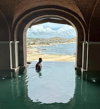 Couples spa day! Bath with incredible views of Sea of Cortez