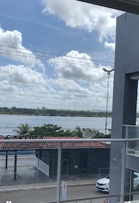 Vista da varanda do hotel
