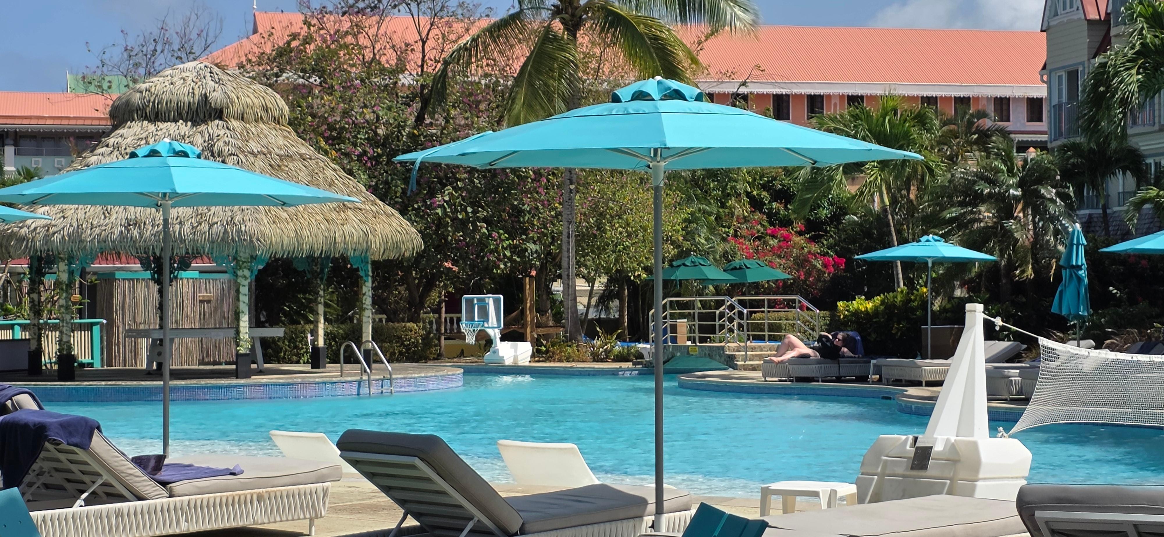 Pool side at Coco Palm