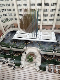 Interior of hotel with views of restaurant