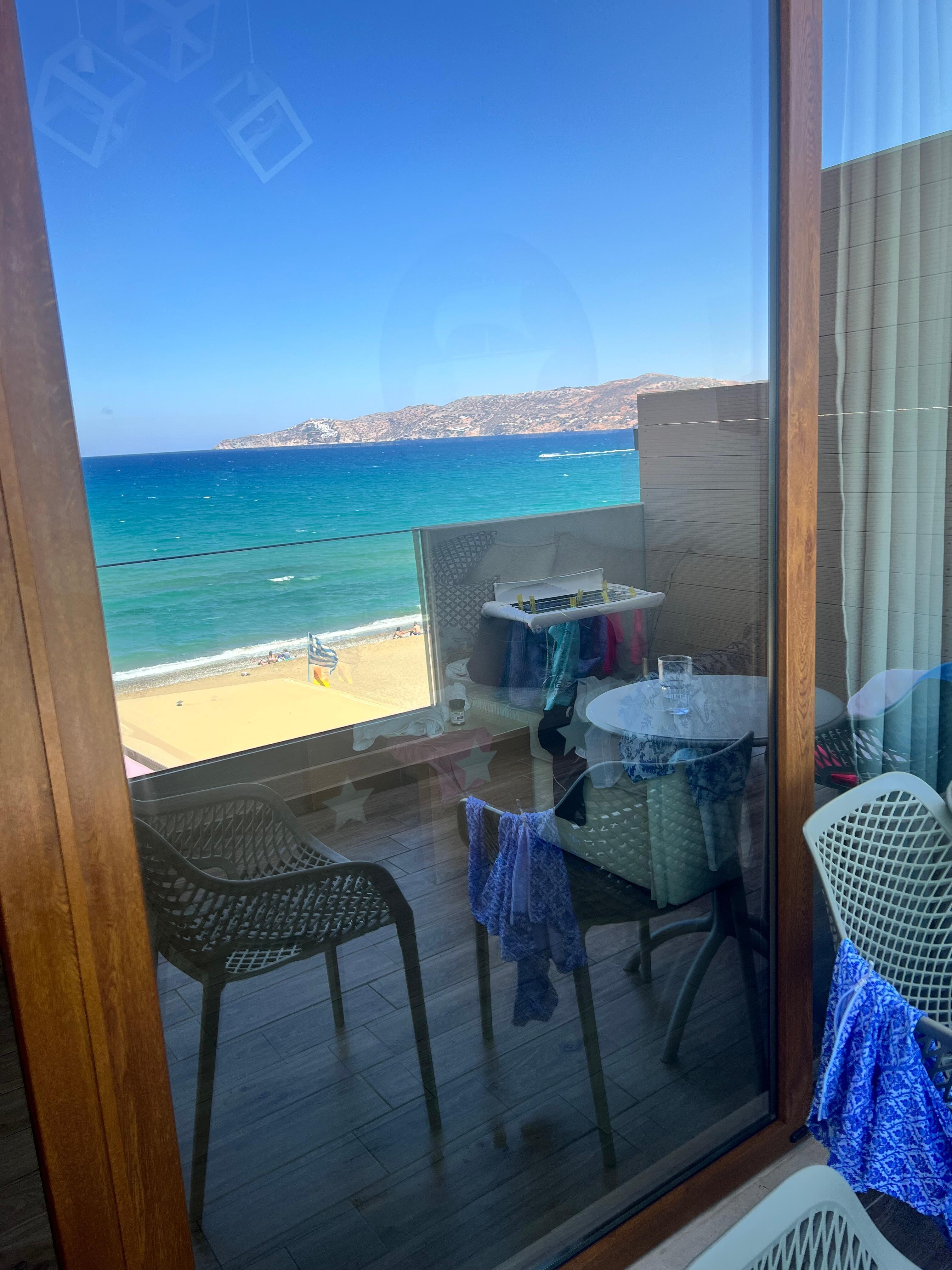 My patio. Could sleep with the door open and listen to the waves!