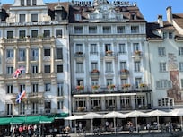 View of hotel from the Chapel Bridge