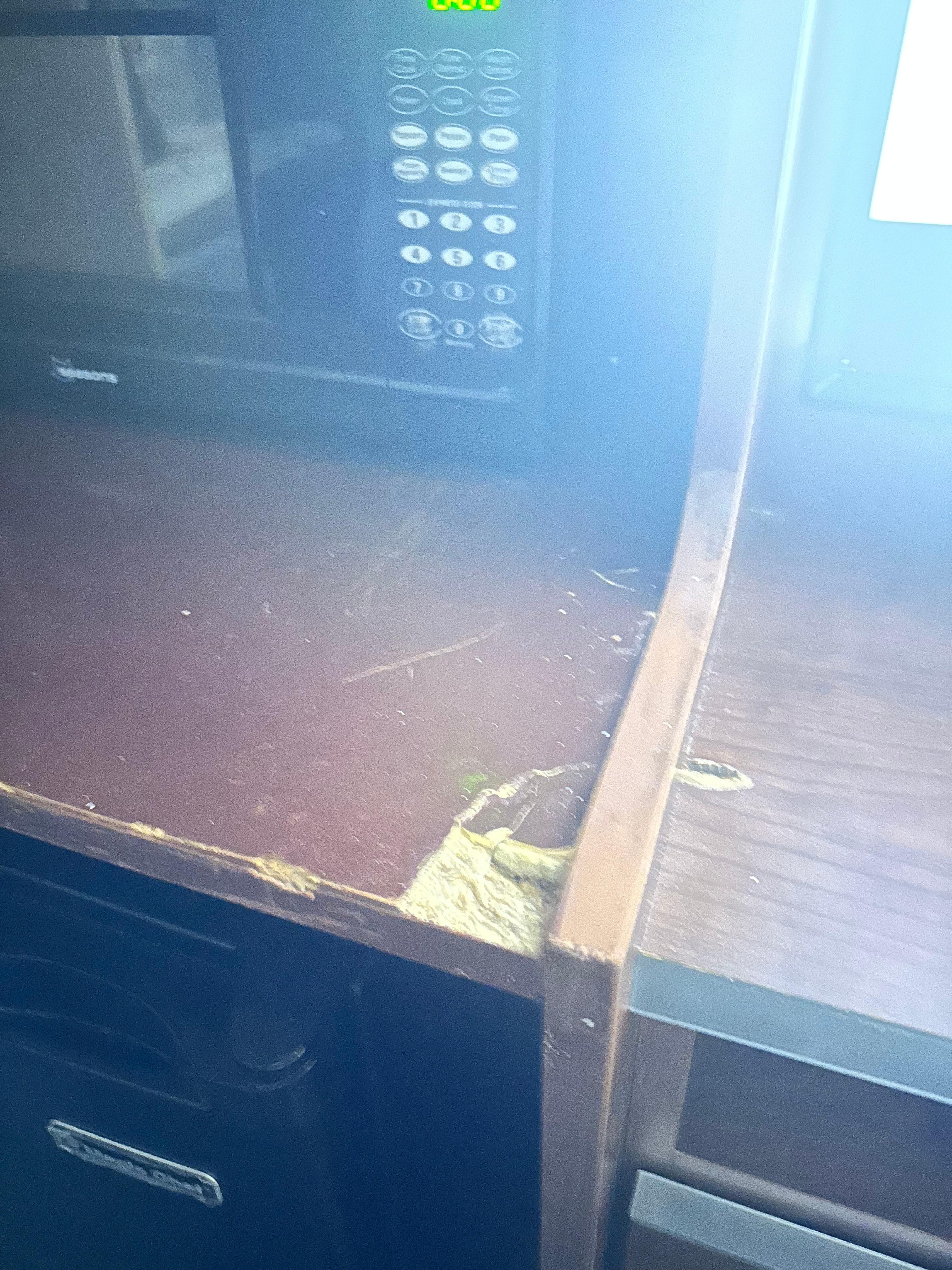 Some of the broken furniture 