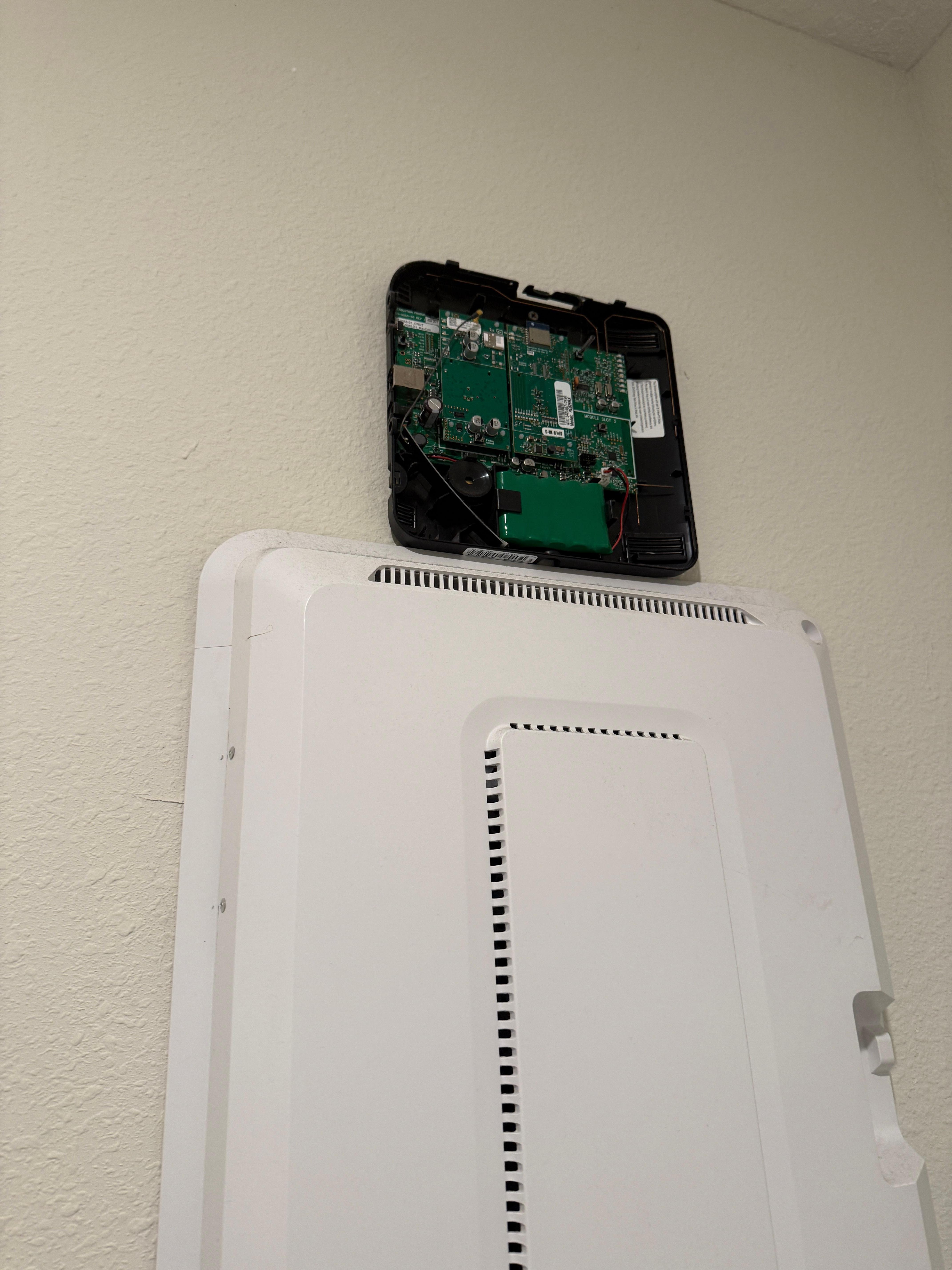 broken router box