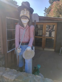 In front of market great picture spot.