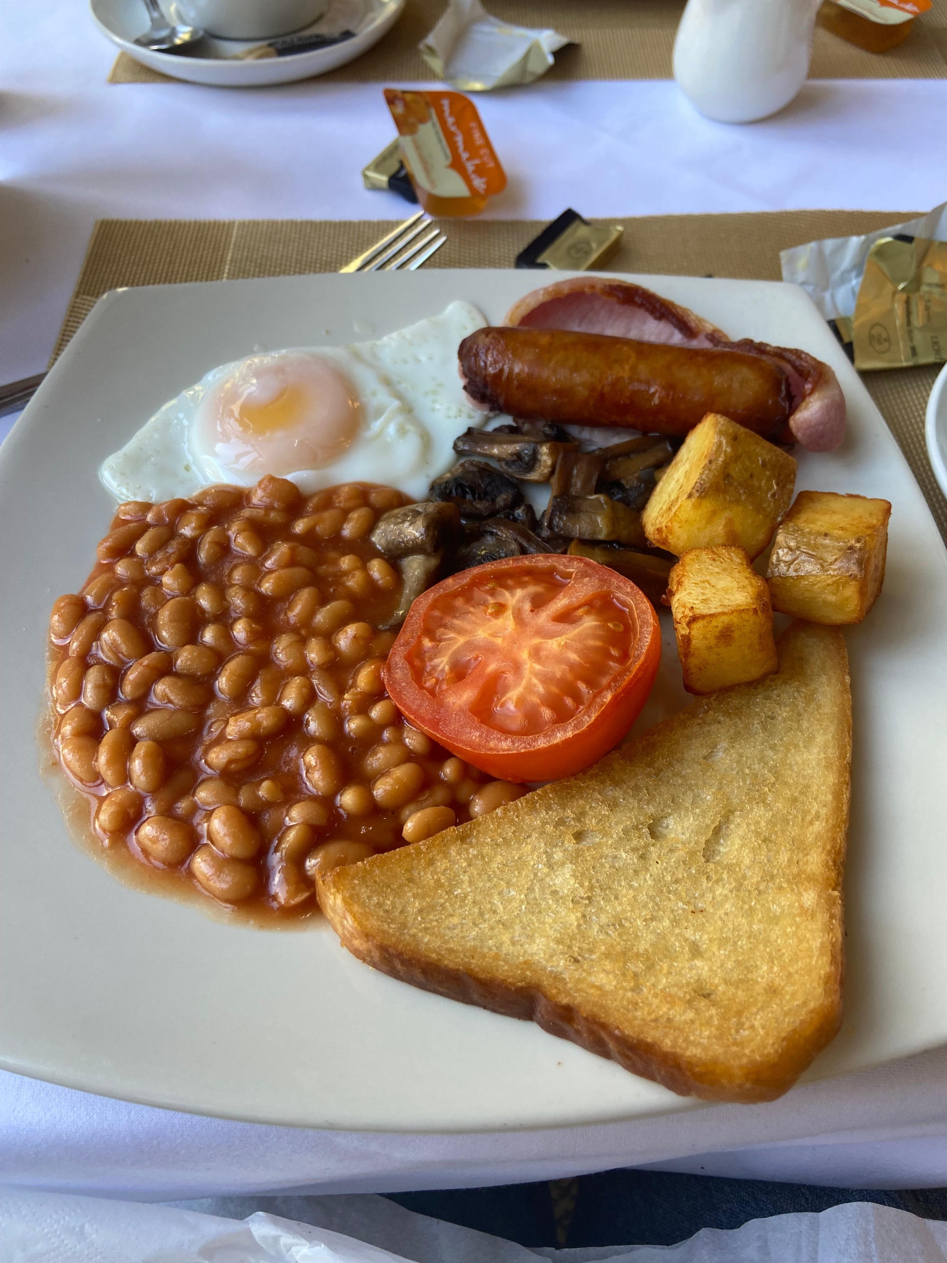 Breakfast every bit as good as the brochure said and very good value for money.