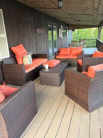 Lots of seating and great views.