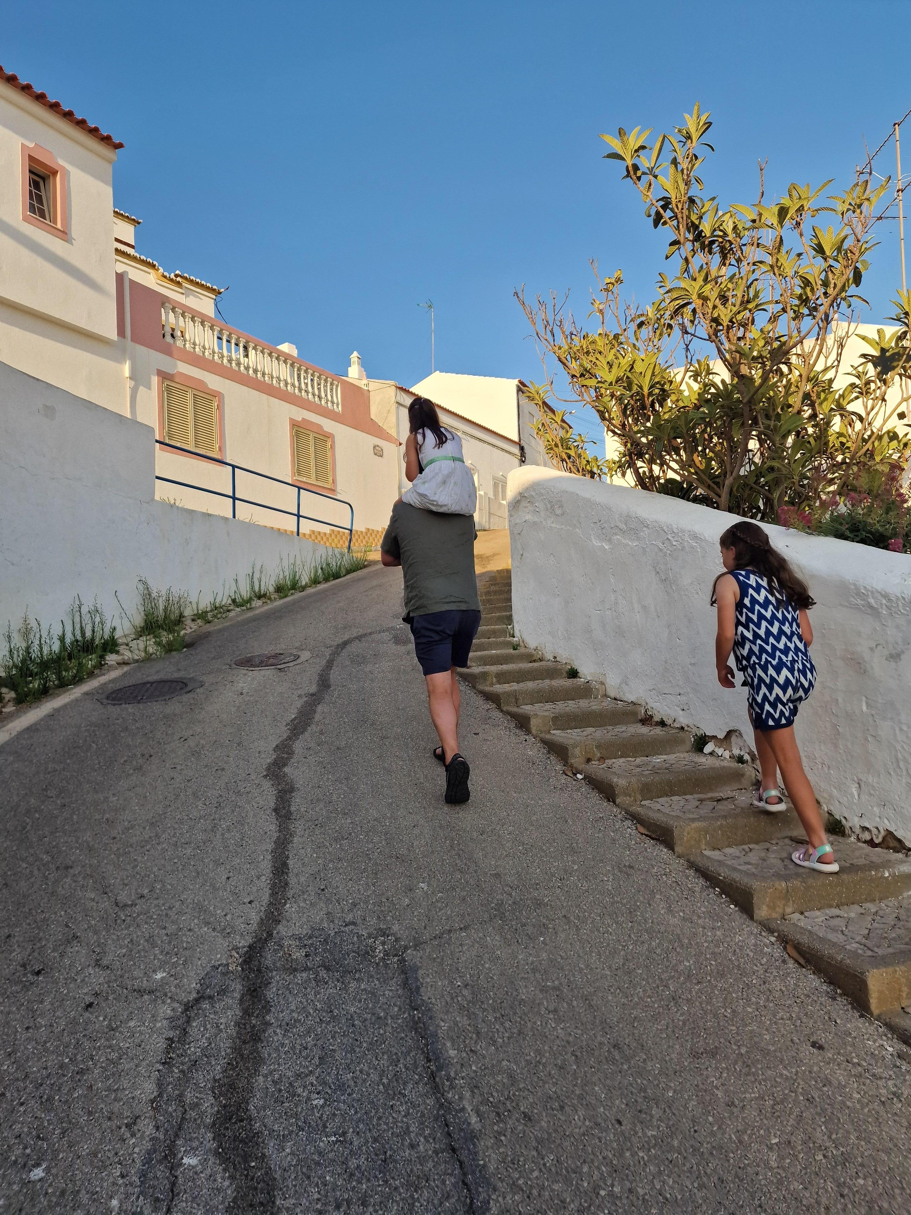 This is the steep hill if you go the shortest distance home. Its not that long.