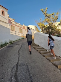 This is the steep hill if you go the shortest distance home. Its not that long.