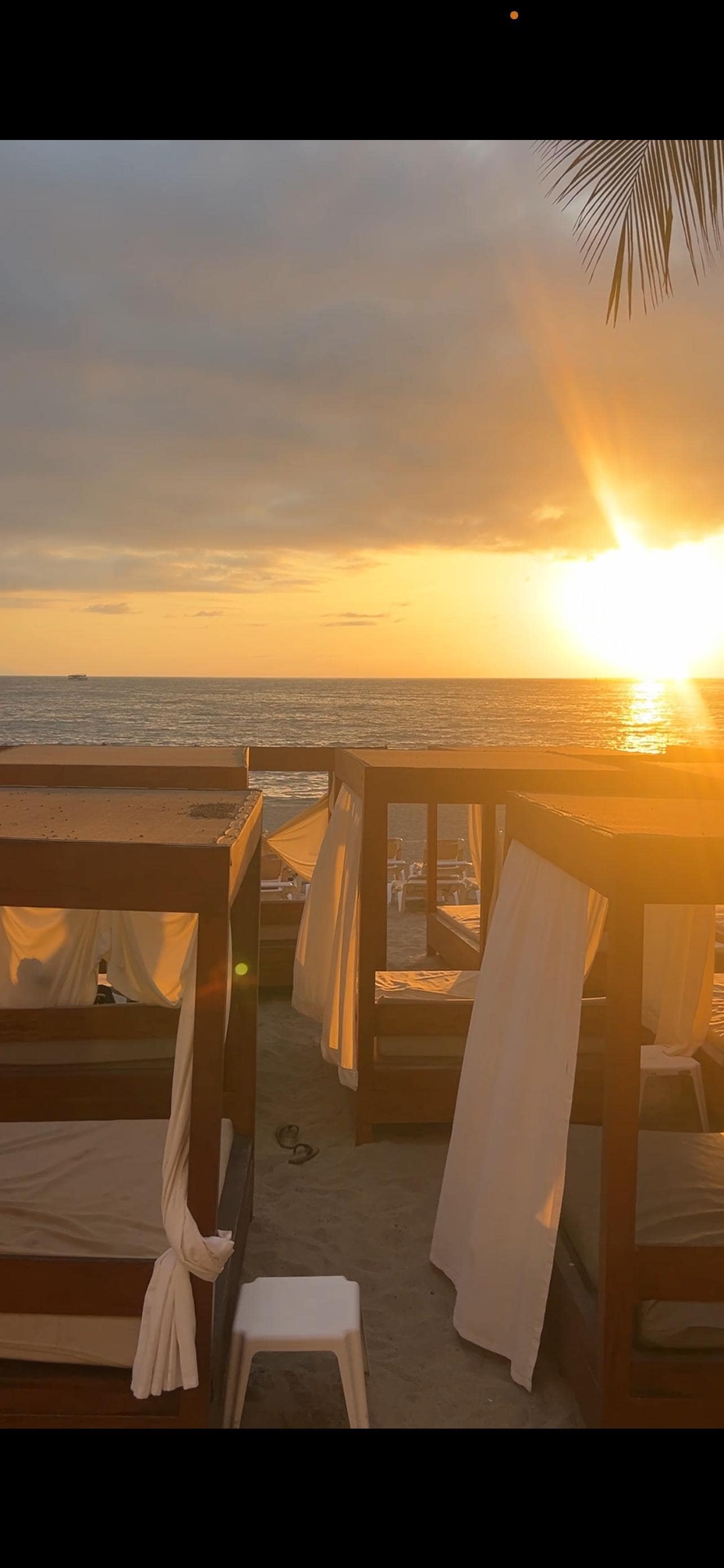 View of the cabanas down the hall from my room. 1st floor 