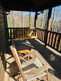 Front porch- great place to read, pray and enjoy Gods beauty.