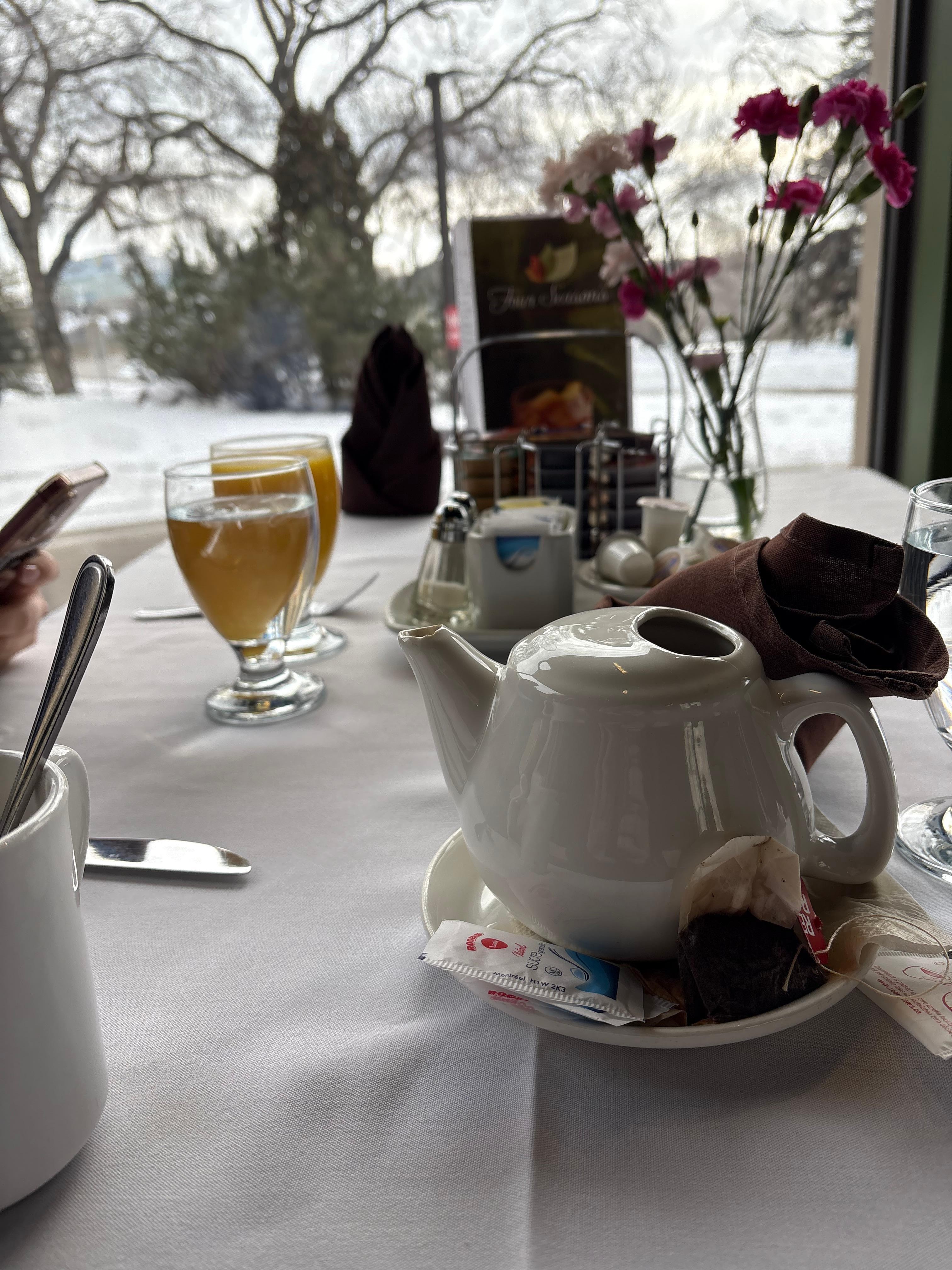 A lovely pot of tea to start the day. 