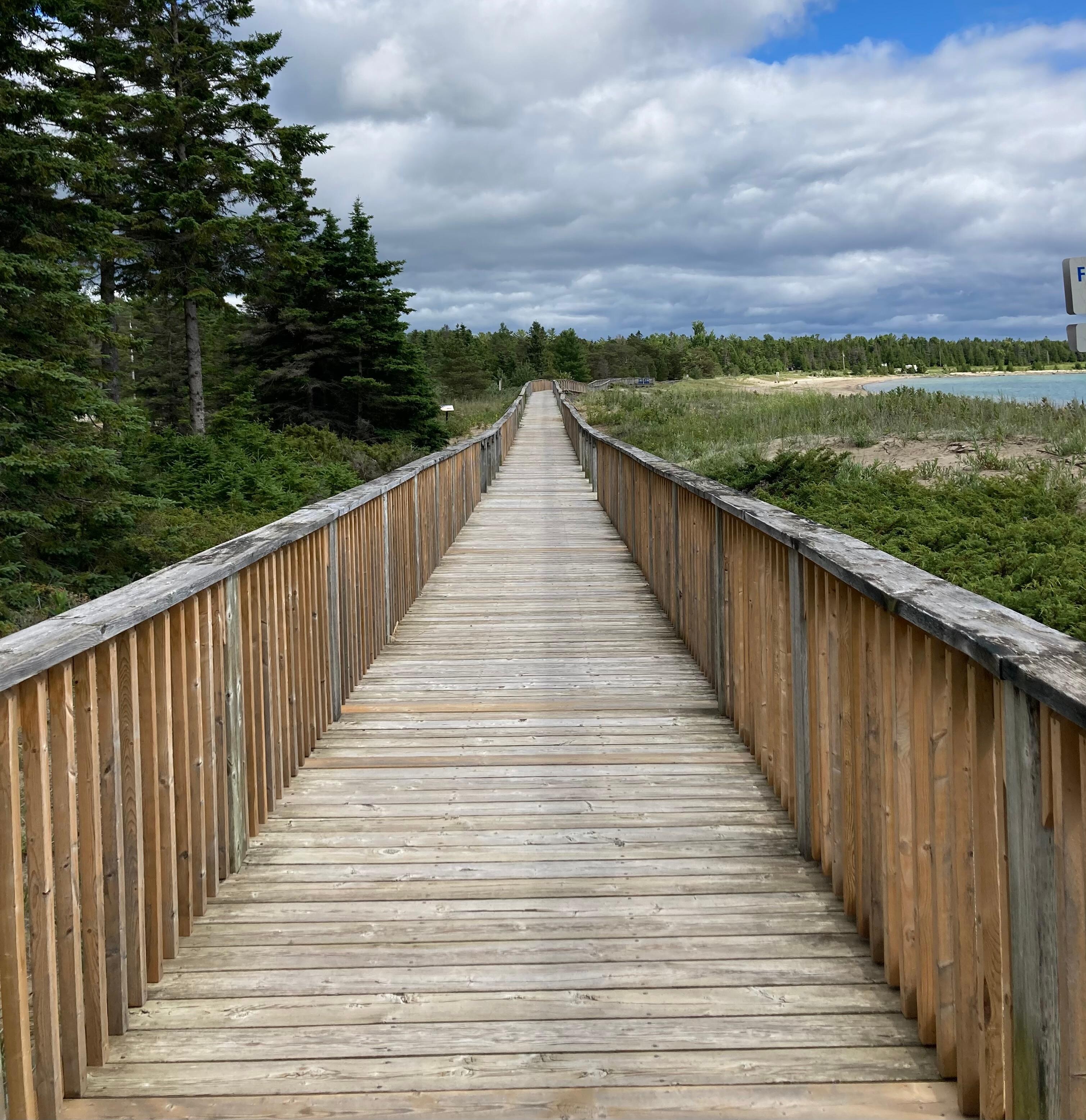 Providence Bay boardwalk.