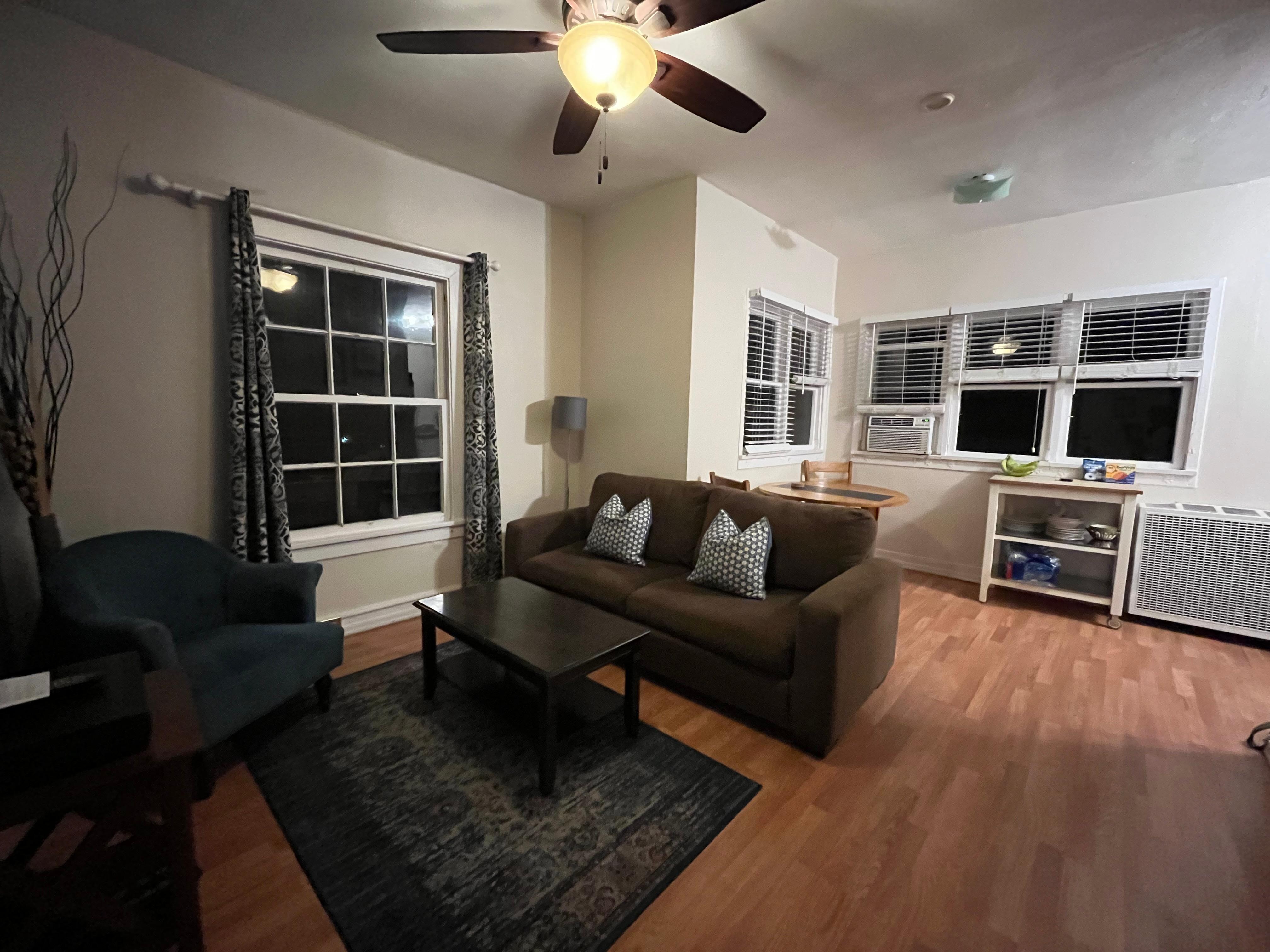 Living room with eating area. Small but comfortable 