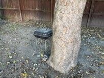 The charcoal grill was no better