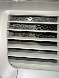 Dust encrusted AC vent in my room
